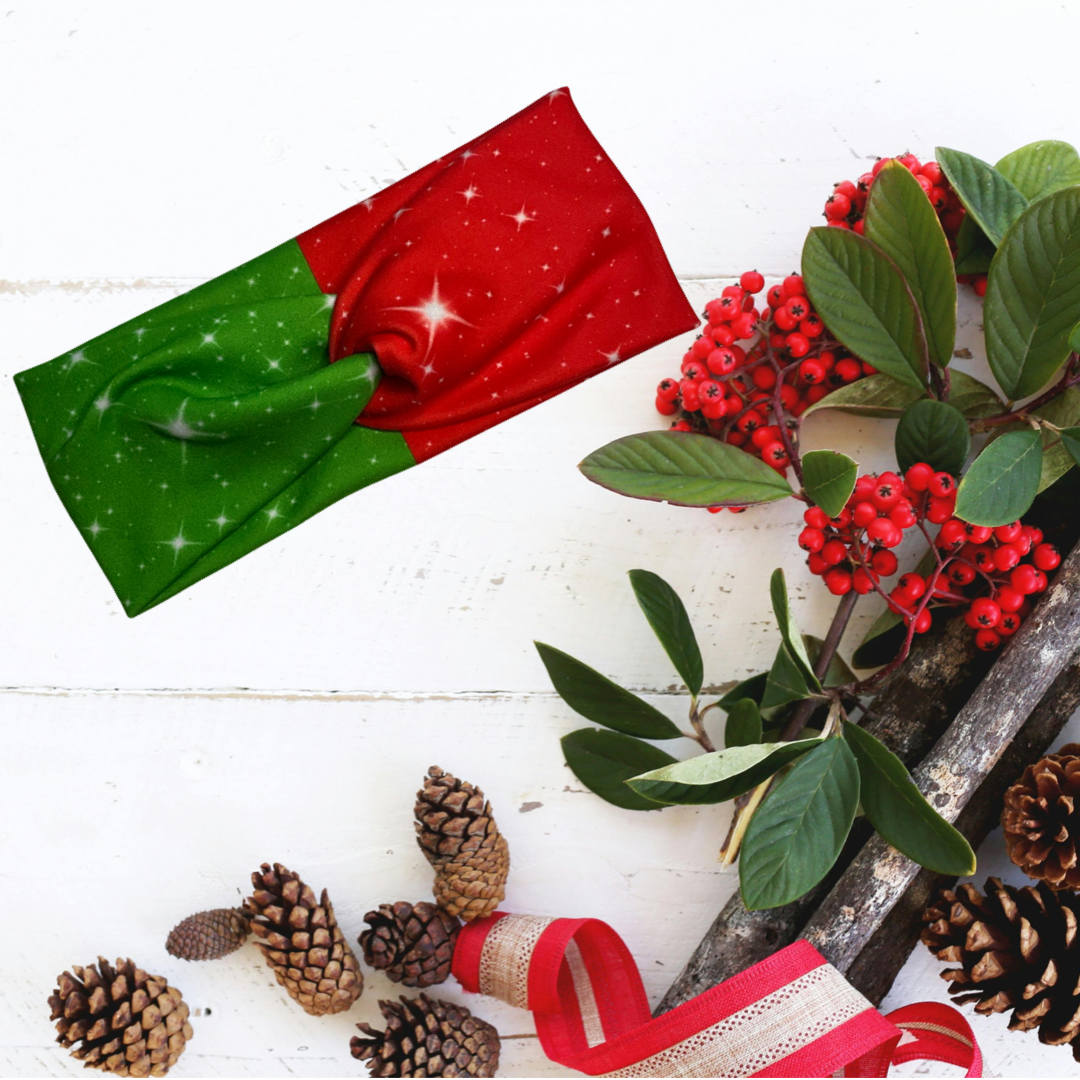 Christmas Sparkles twist headband