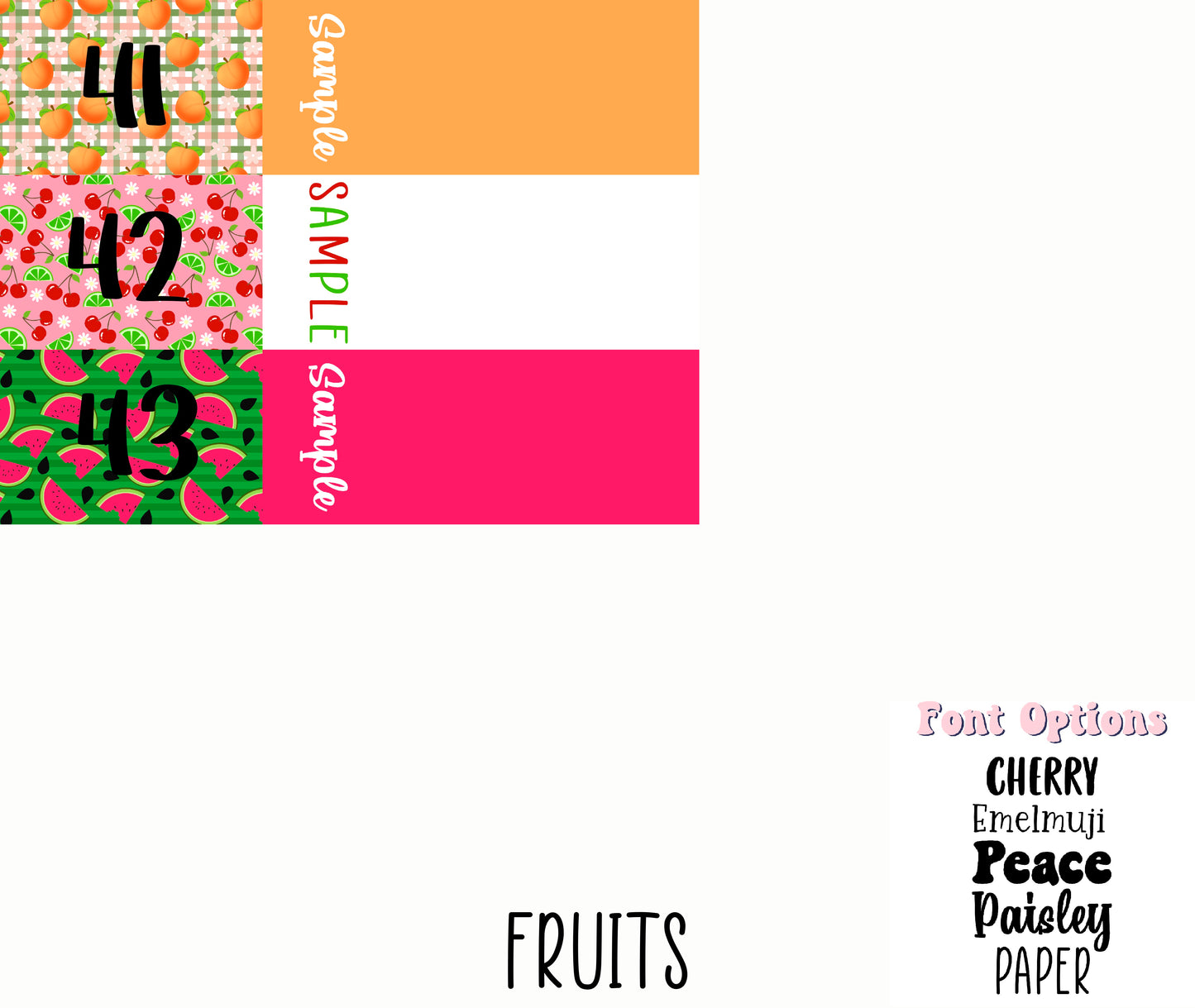 2 Tone Fruit Collection