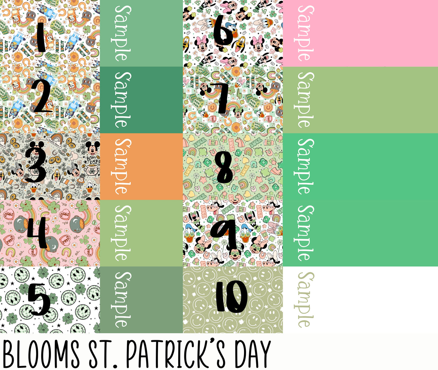 2 Tone Blooms St. Patricks Day