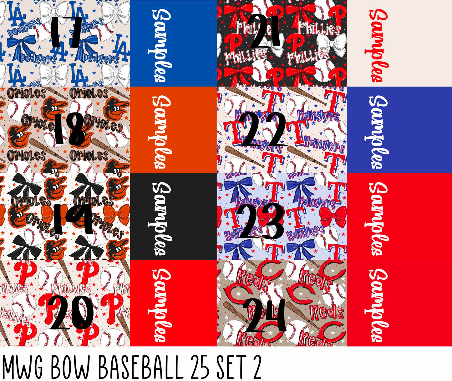 2 Tone MWG Bow Baseball Set 2 2025