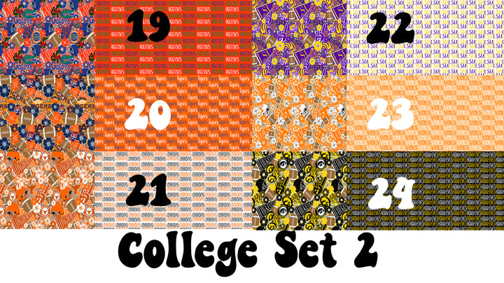 2 Tone Floral Football Name Files  2023 POD