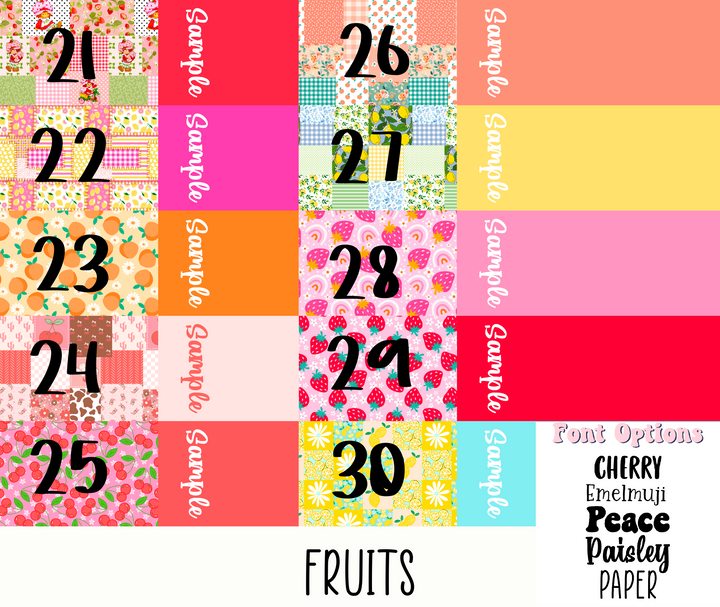 2 Tone Fruit Collection