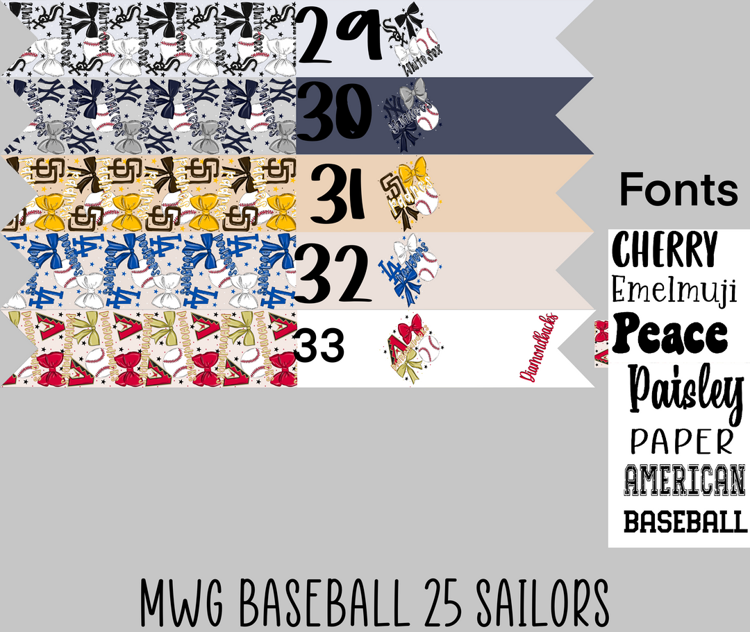 MWG Baseball Set 2 Sailors