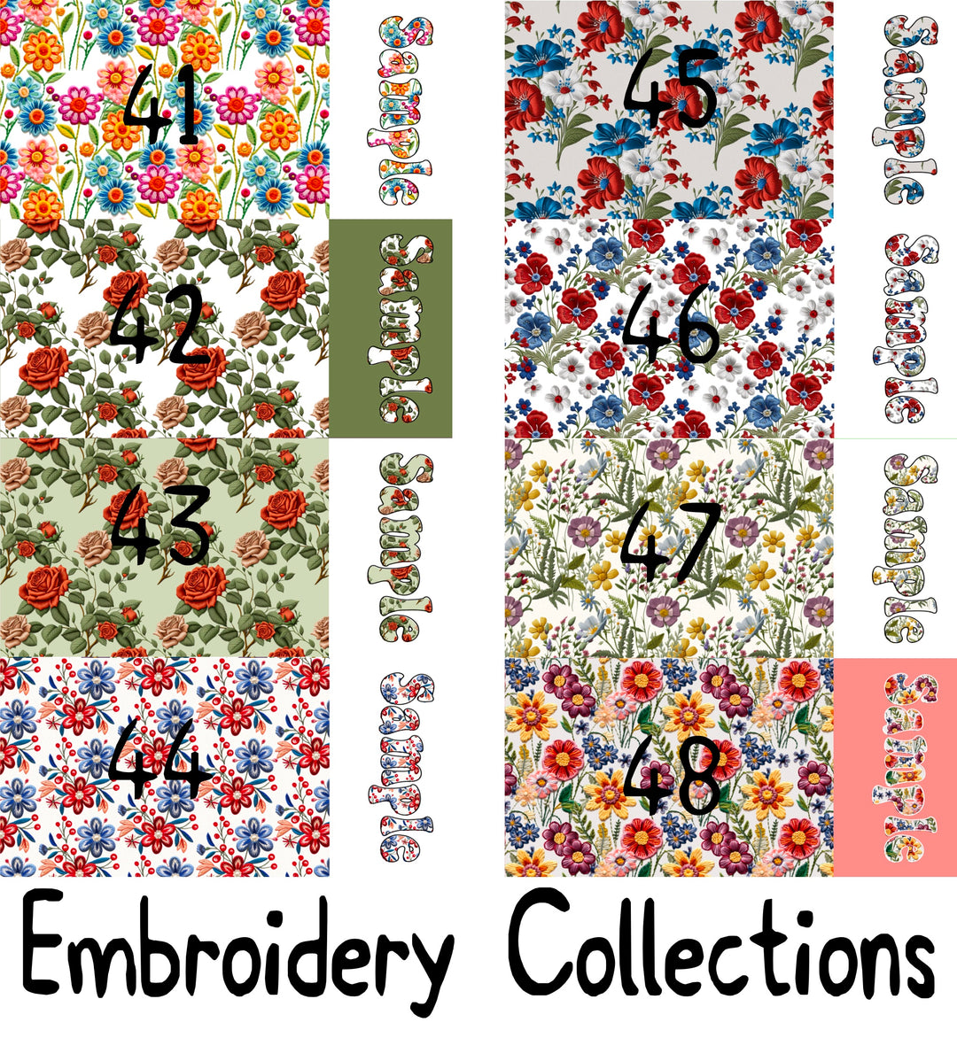 2 Tone Embroidery Collection