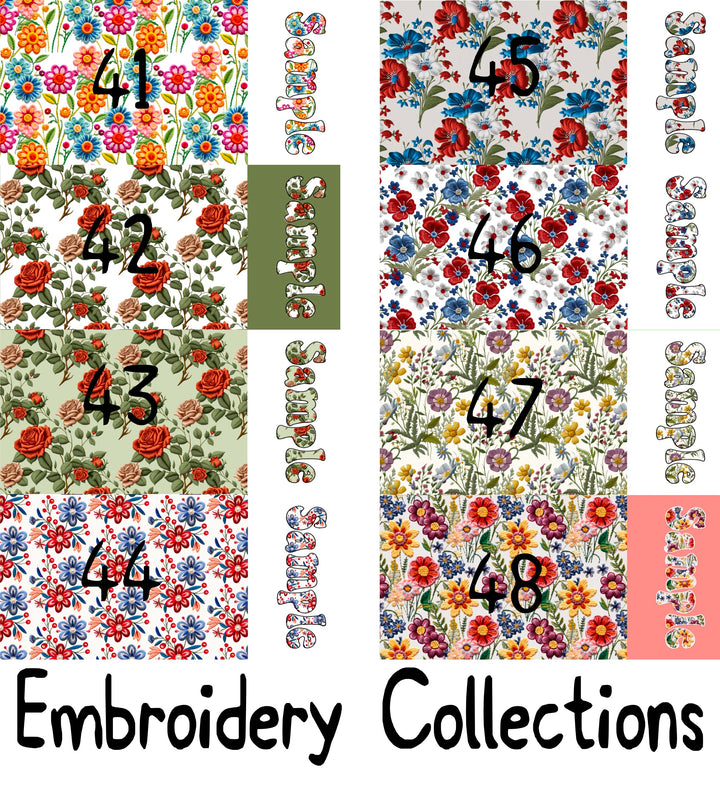 2 Tone Embroidery Collection