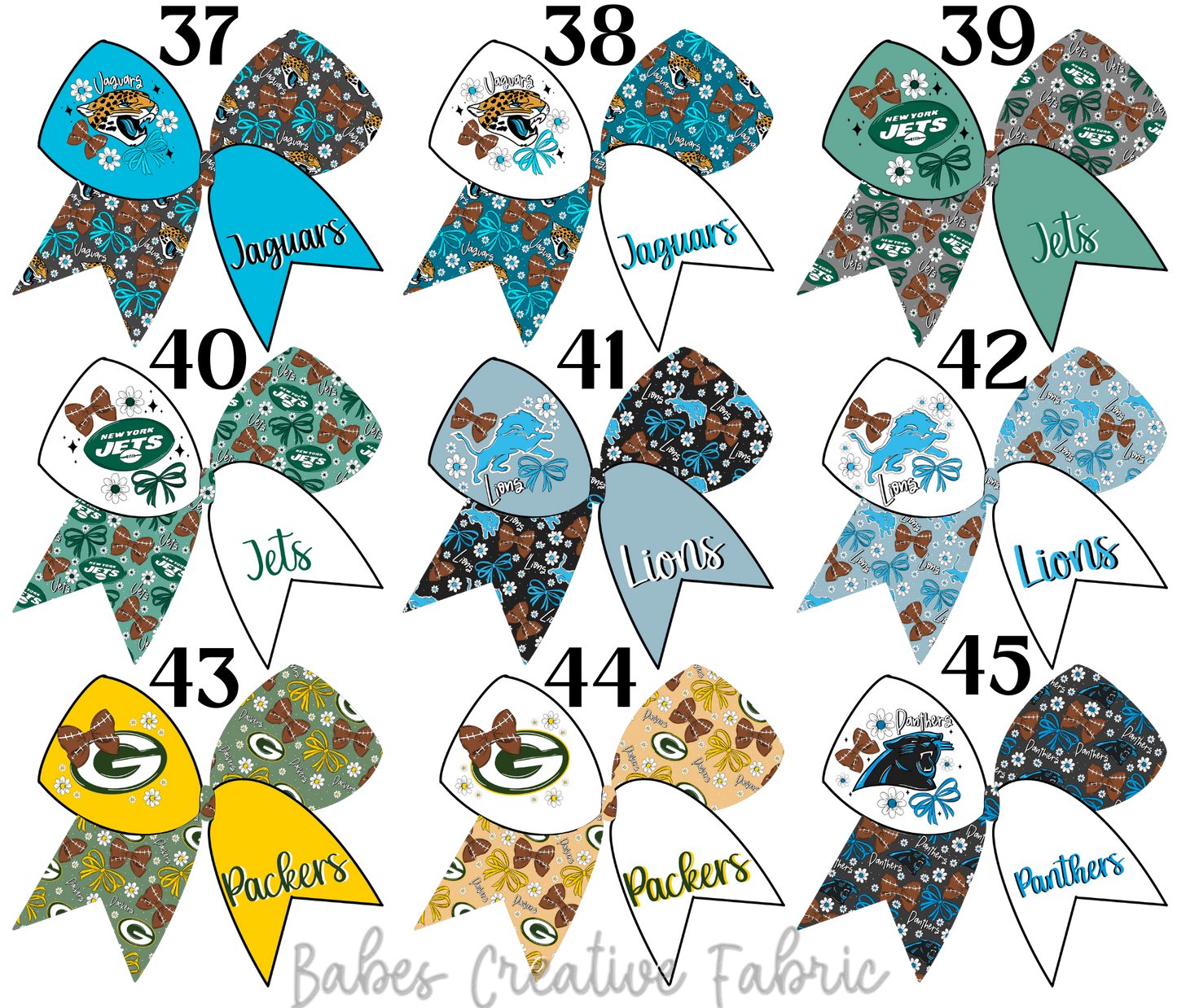 Sailor Floral Bow Football Team Bundle