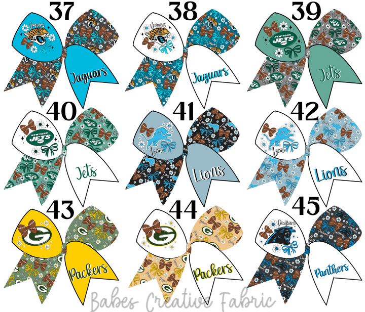 Sailor Floral Bow Football Team Bundle
