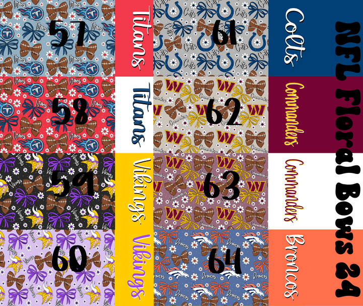 2 Tone personalized Football Bow Floral Bundle 2024