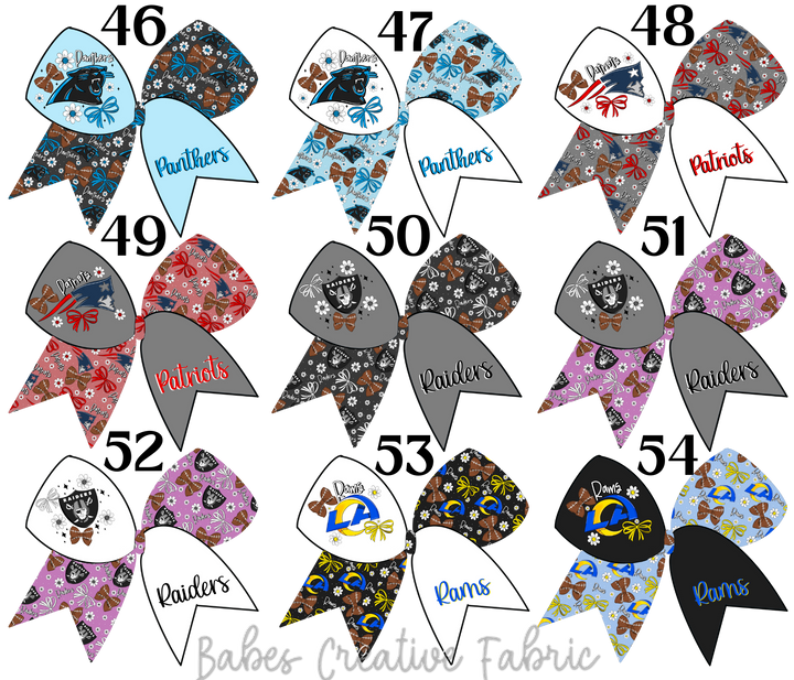 Sailor Floral Bow Football Team Bundle