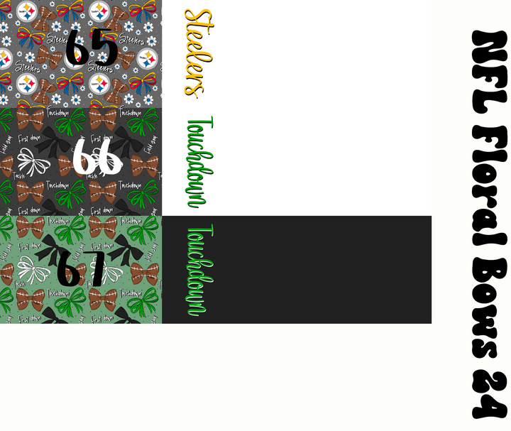 2 Tone personalized Football Bow Floral Bundle 2024