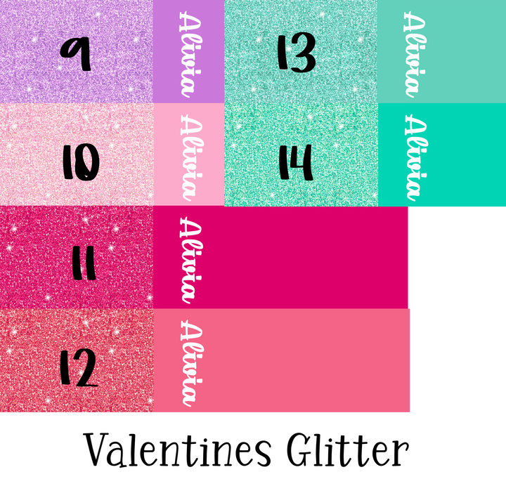 2 Tone Valentines Glitter