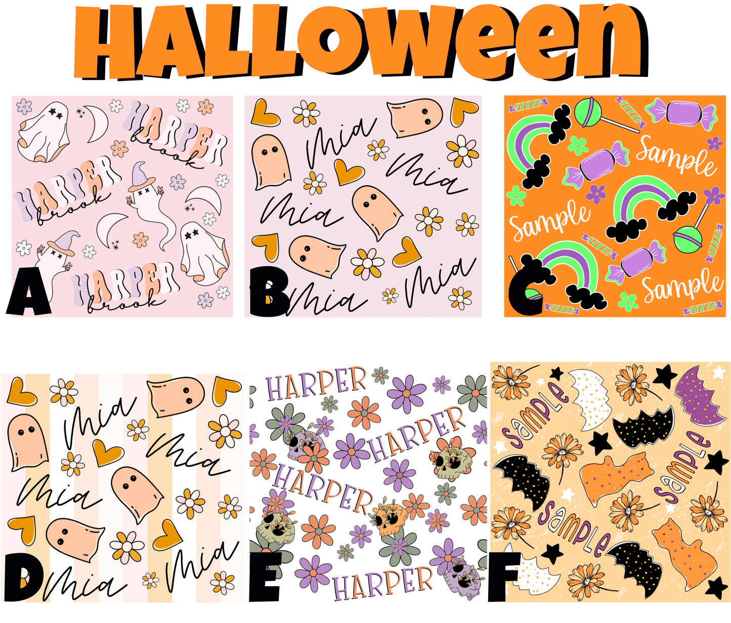 Halloween Name Files Personalize