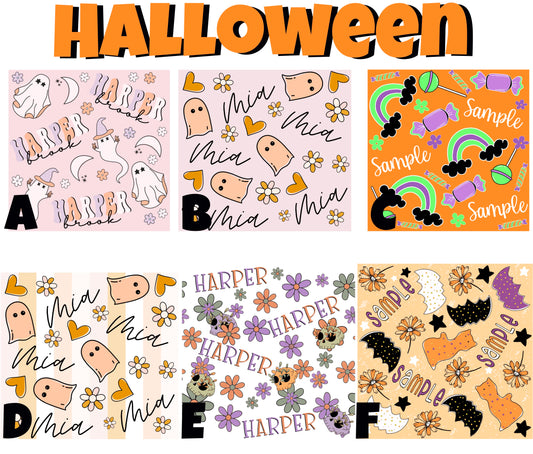 Halloween Name Files Personalize