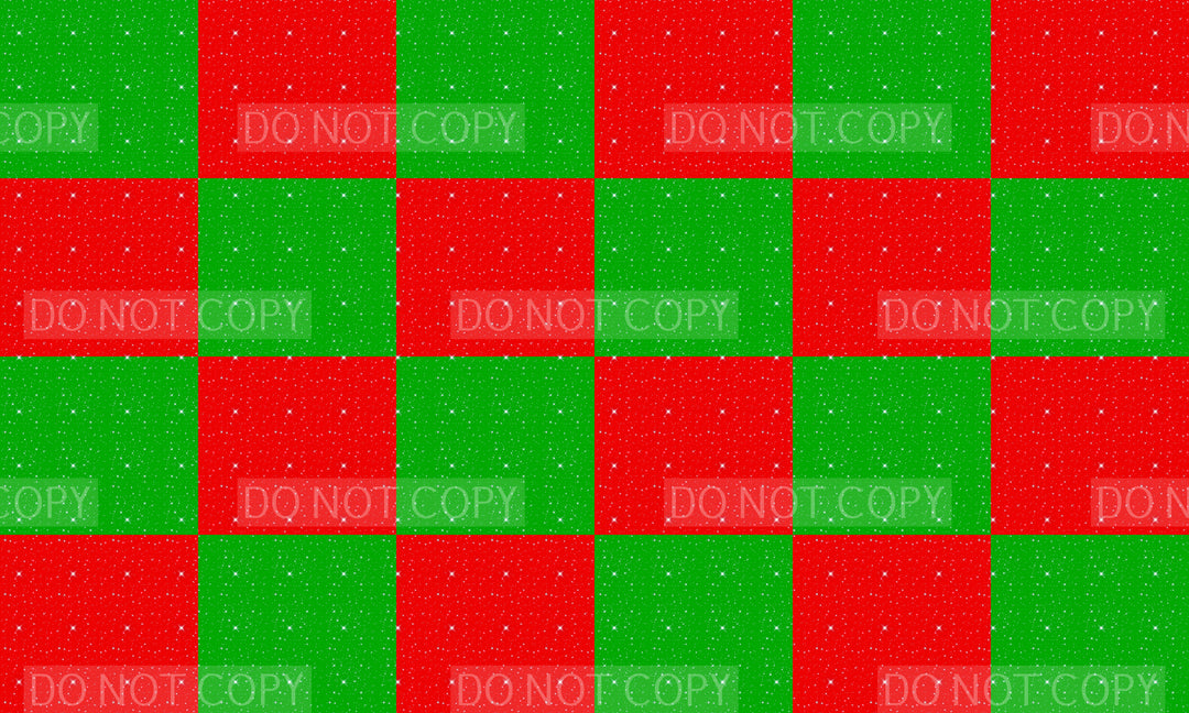 Bright Red/Green Sparkle Twisted Headband Panel