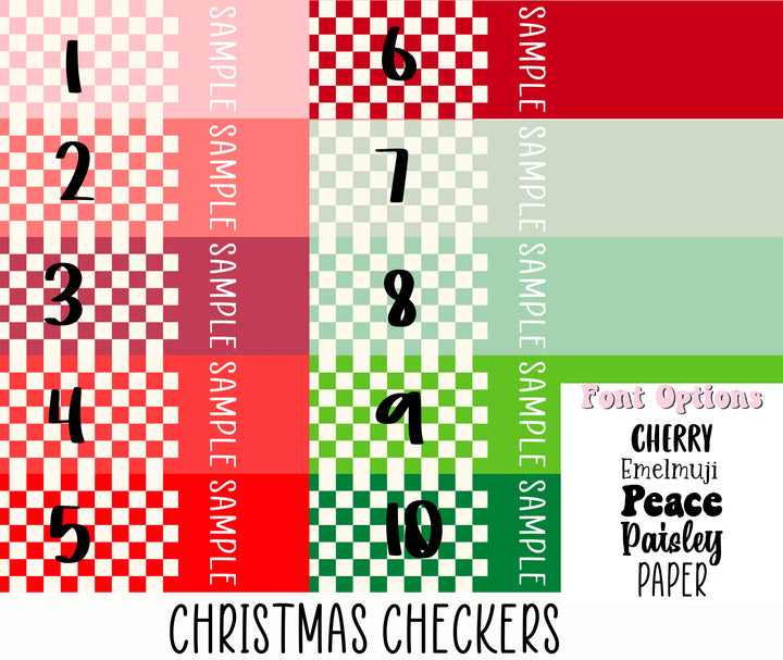 Christmas Checkers