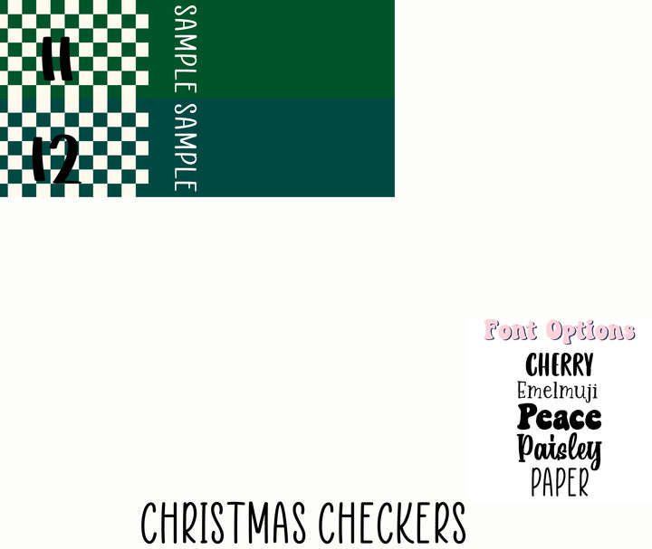 Christmas Checkers