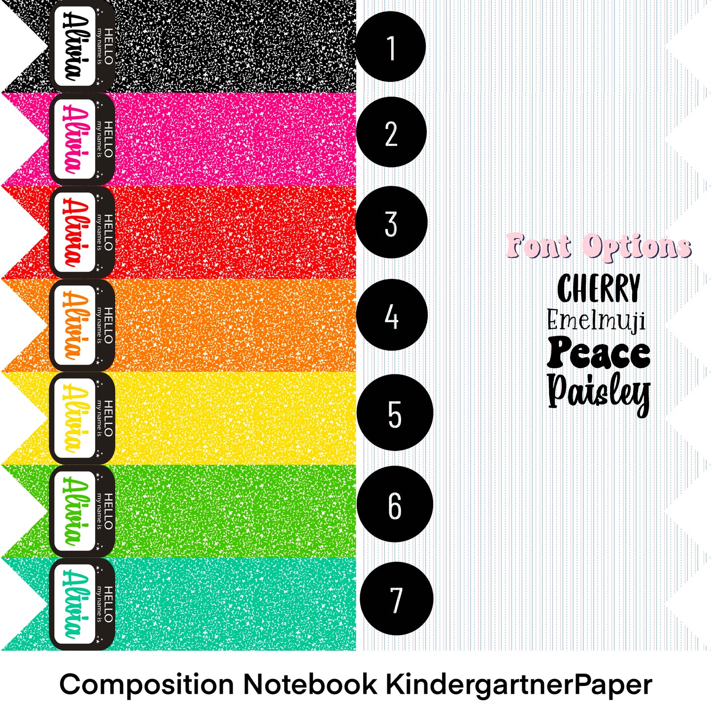 PERSONALIZED Composition PRE-K Paper