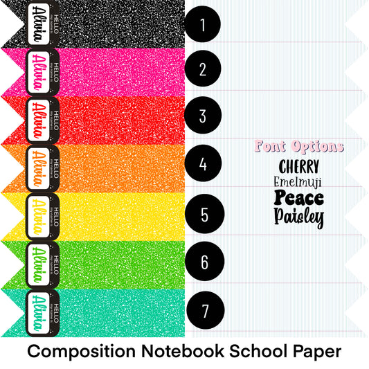 PERSONALIZED Composition Notebook School