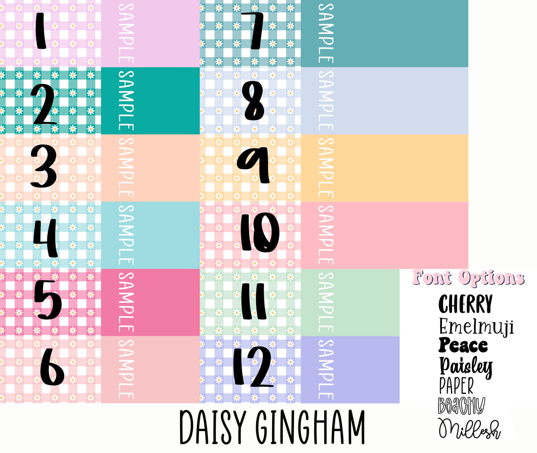Daisy Gingham 2 Tones