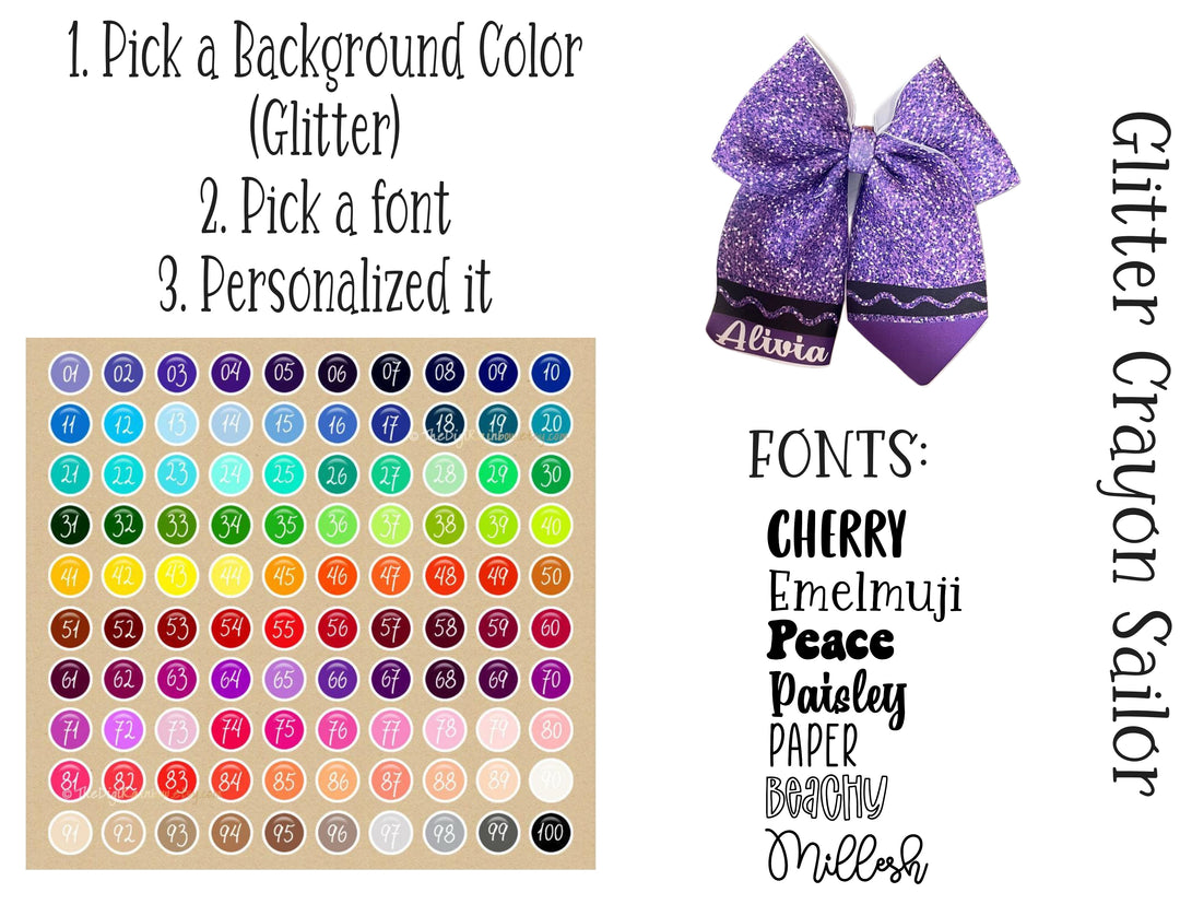 GLIITER Crayon Chart