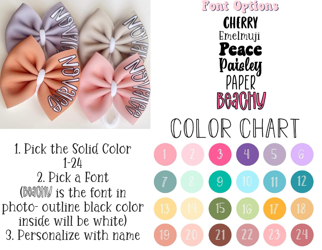 2 Tone Beachy Solid Color Chart