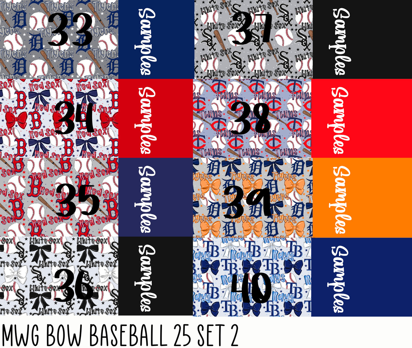 2 Tone MWG Bow Baseball Set 2 2025