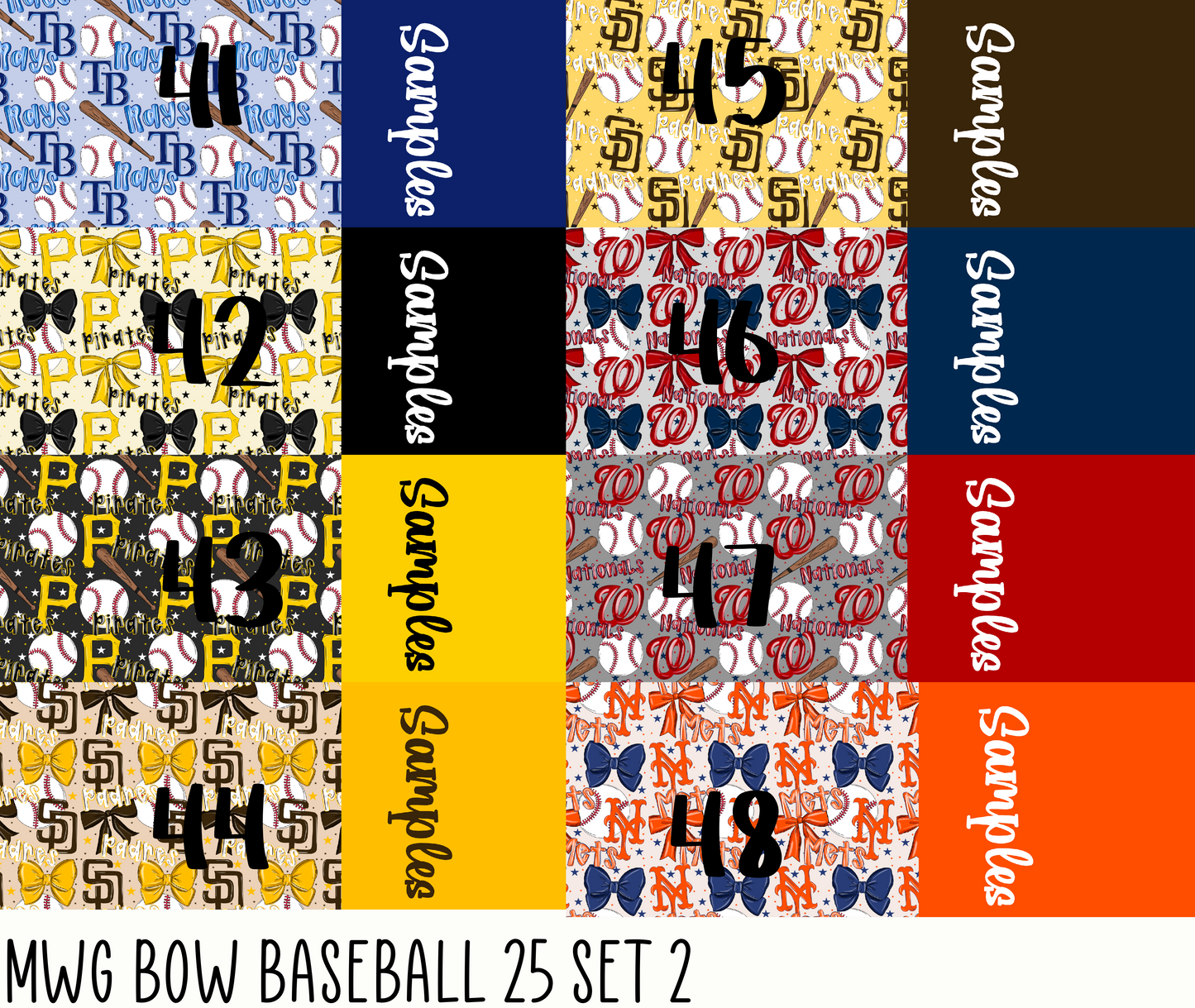 2 Tone MWG Bow Baseball Set 2 2025