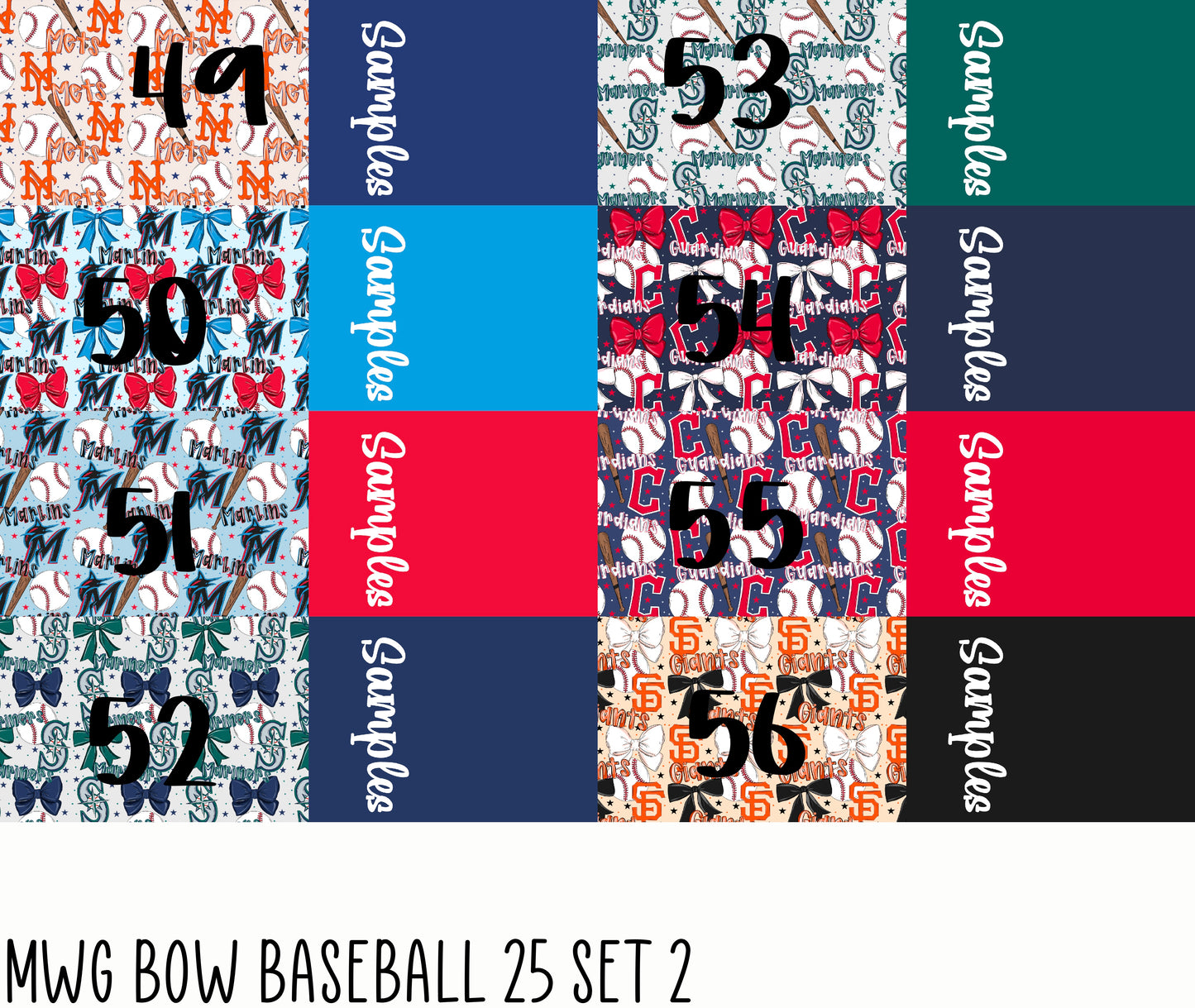 2 Tone MWG Bow Baseball Set 2 2025