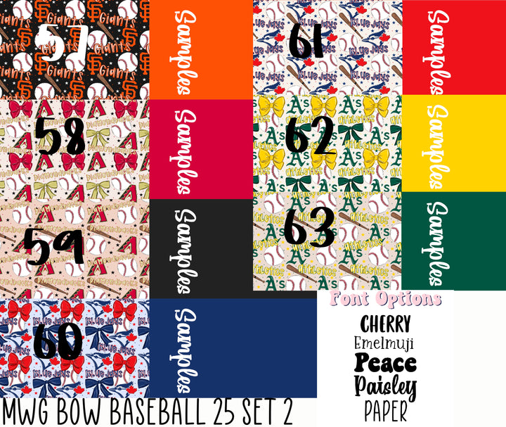 2 Tone MWG Bow Baseball Set 2 2025