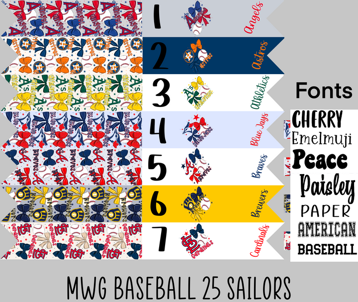 MWG Baseball Set 2 Sailors