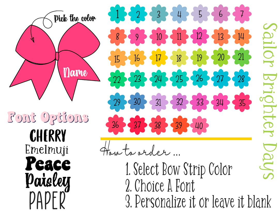 Brighter Days Solid Sailor Strips