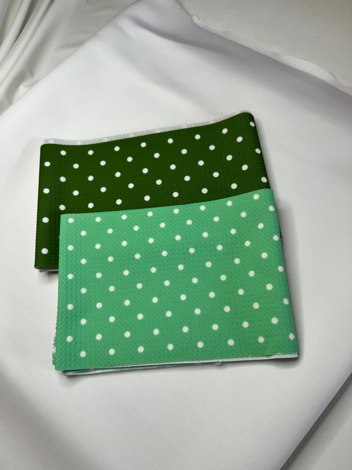 Bullet 5"x60" Olive Green Polka Dots