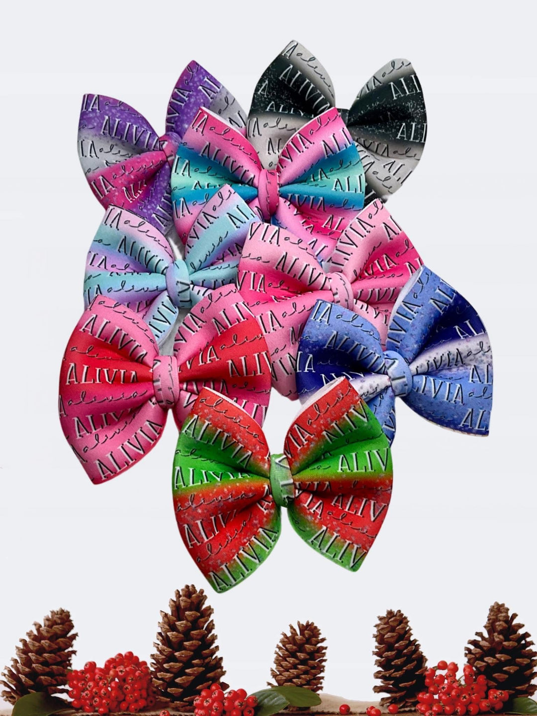 Ombre Christmas Name Files