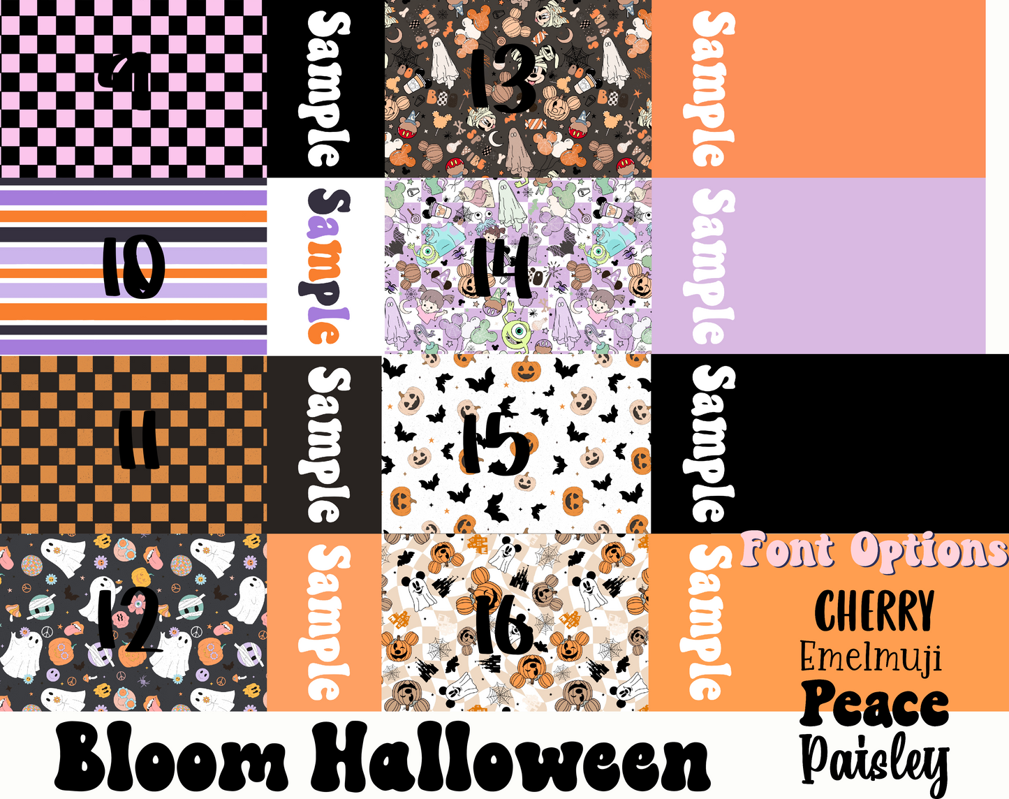 2 Tone Bloom Halloween