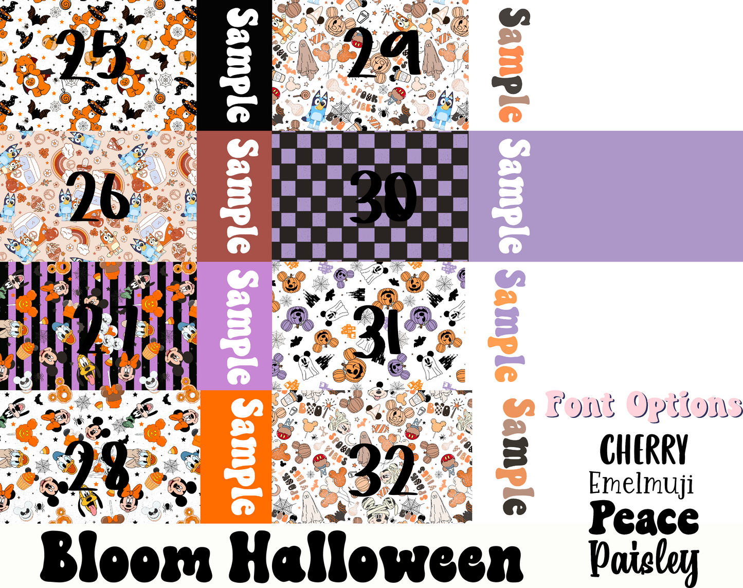 2 Tone Bloom Halloween