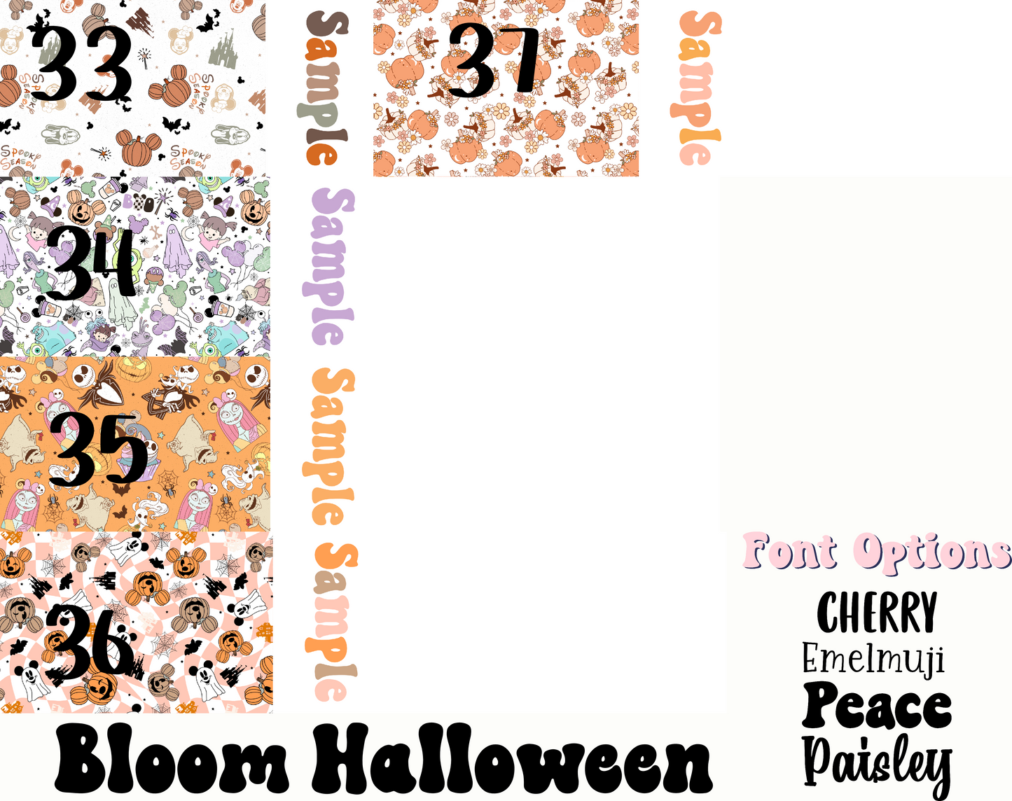 2 Tone Bloom Halloween