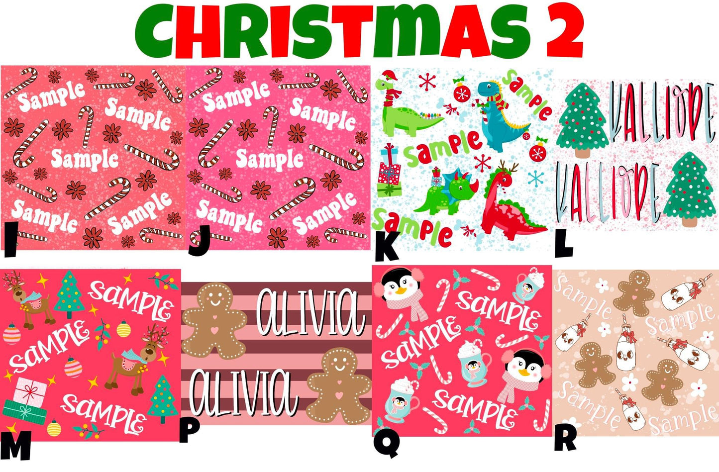 Christmas Name Files Set 2