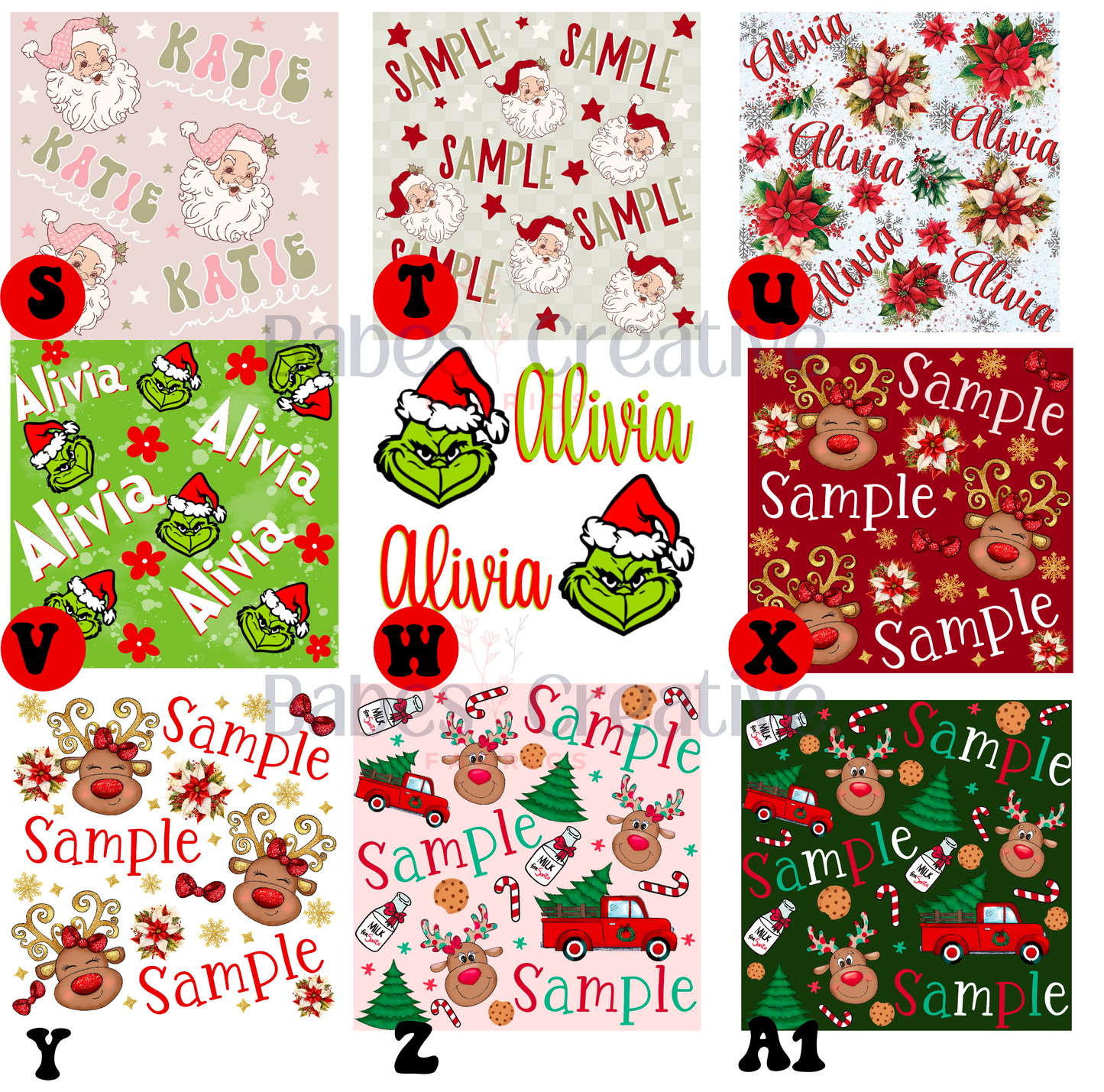 Christmas Name Files Set 2