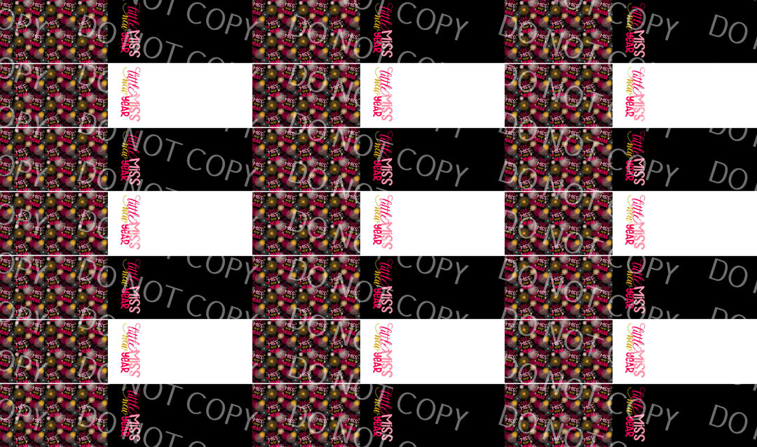 Little Miss New Year White_Black 5in Bundle