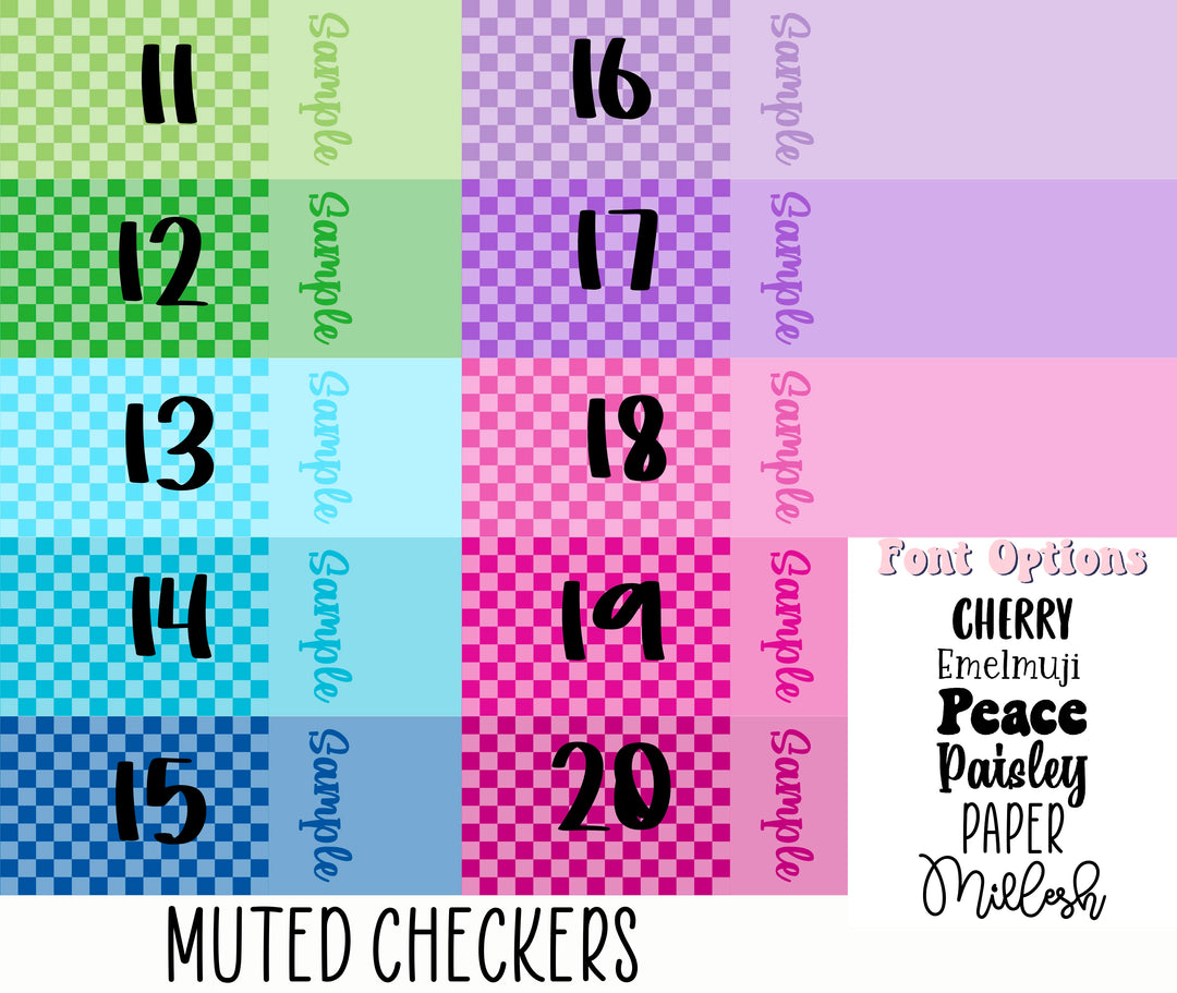 Muted Checkers