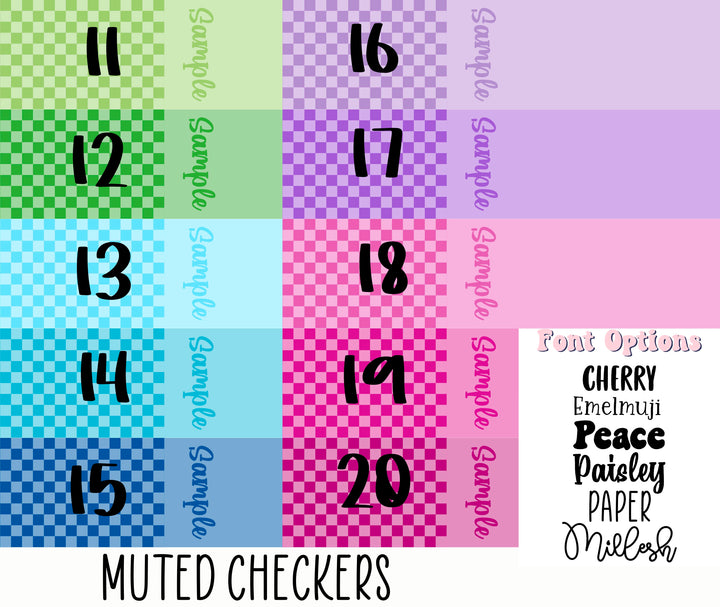 Muted Checkers