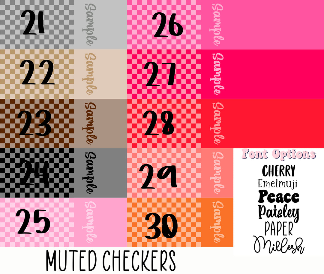 Muted Checkers