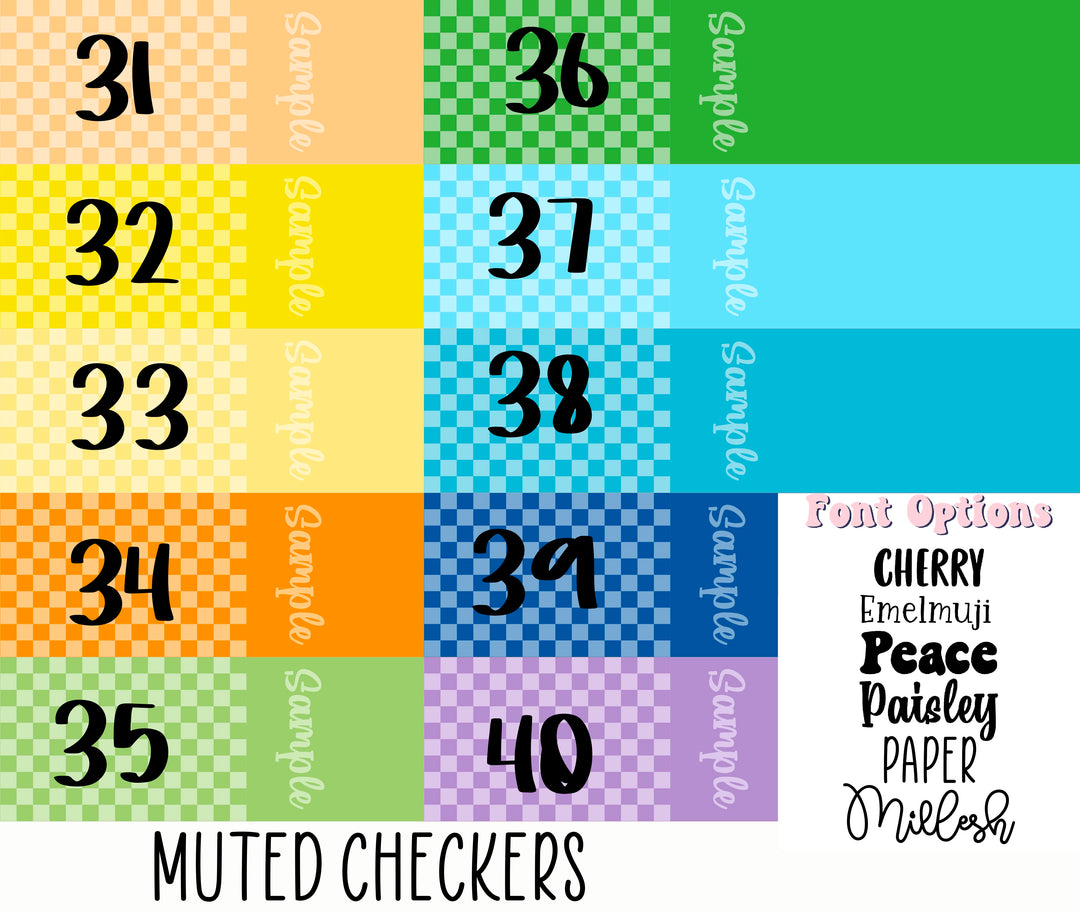 Muted Checkers