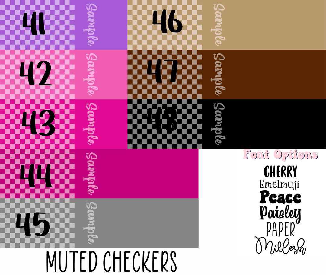 Muted Checkers