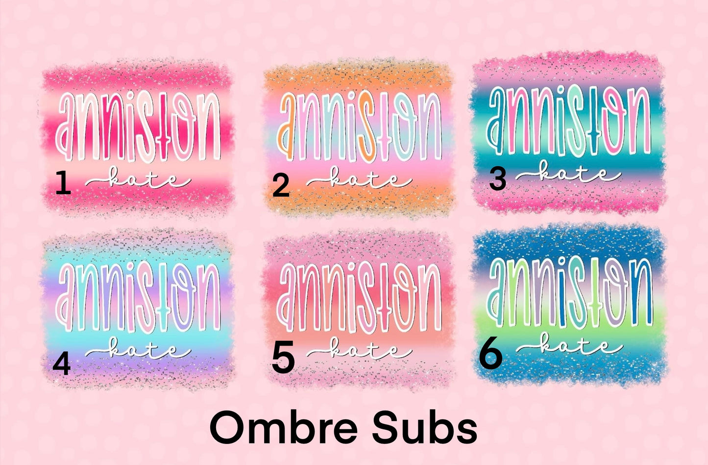 Ombre 2 Collection Sublimation Transfers