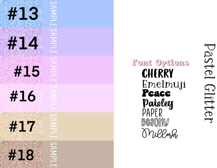 Pastel Glitter 2 Tones