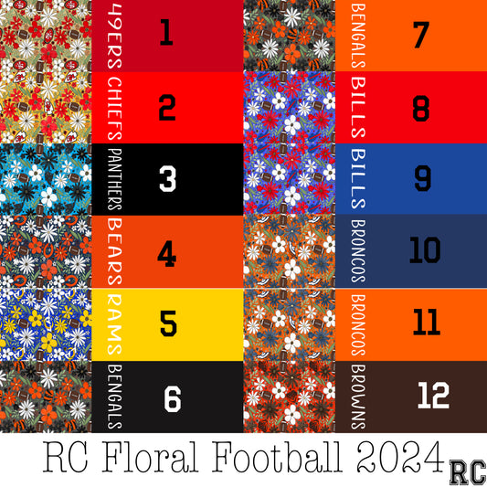 2 Tone RC Floral Football 2024 POD