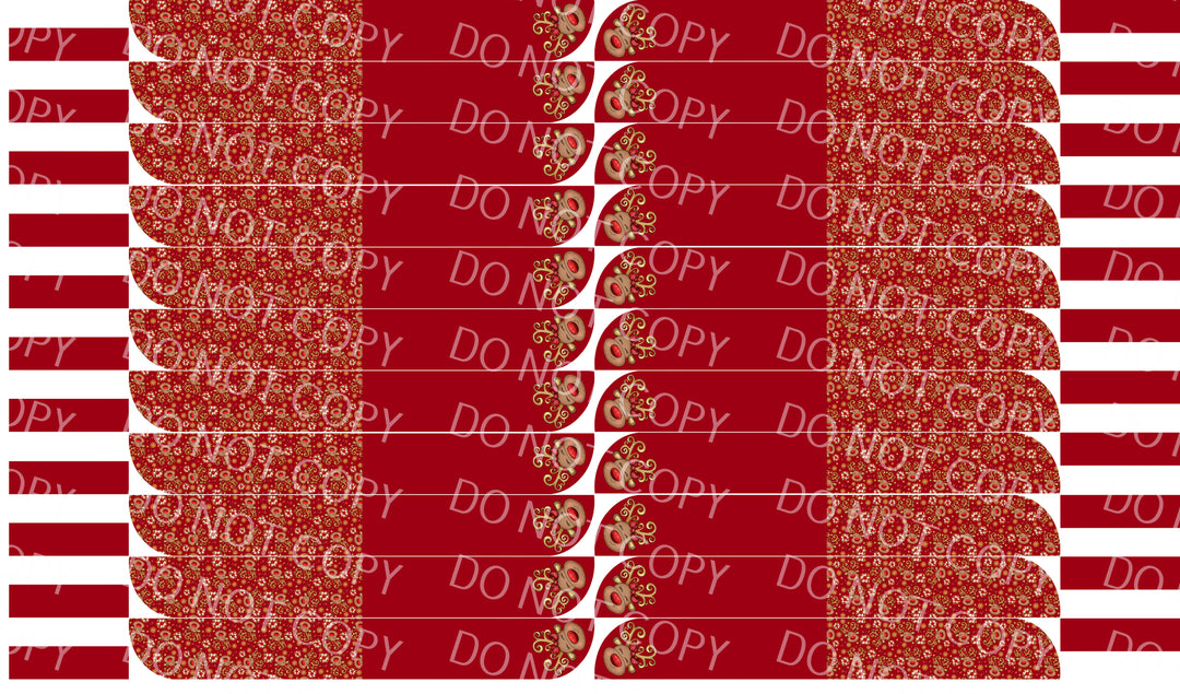 Reindeer Red Large Sailor Panel