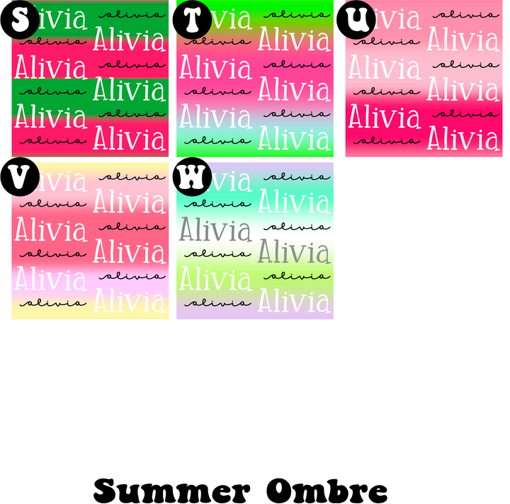 Summer Ombre Name Files (OMBNF02)
