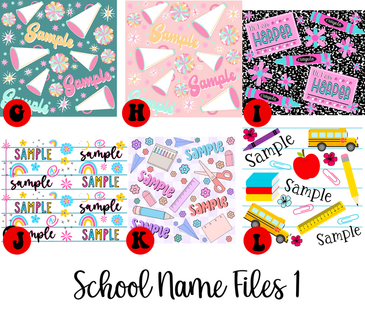 School Name Files (SCH02)